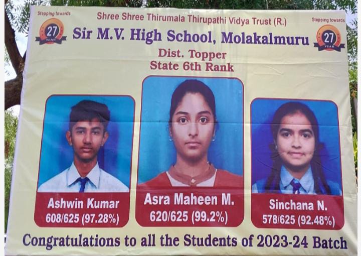 District  topper state 6th rank